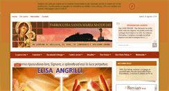 Desktop Screenshot of parrocchiamaterdei.it